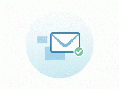 Blue Email Sent Gif